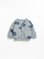 Camisa de punto con estampado de nubes