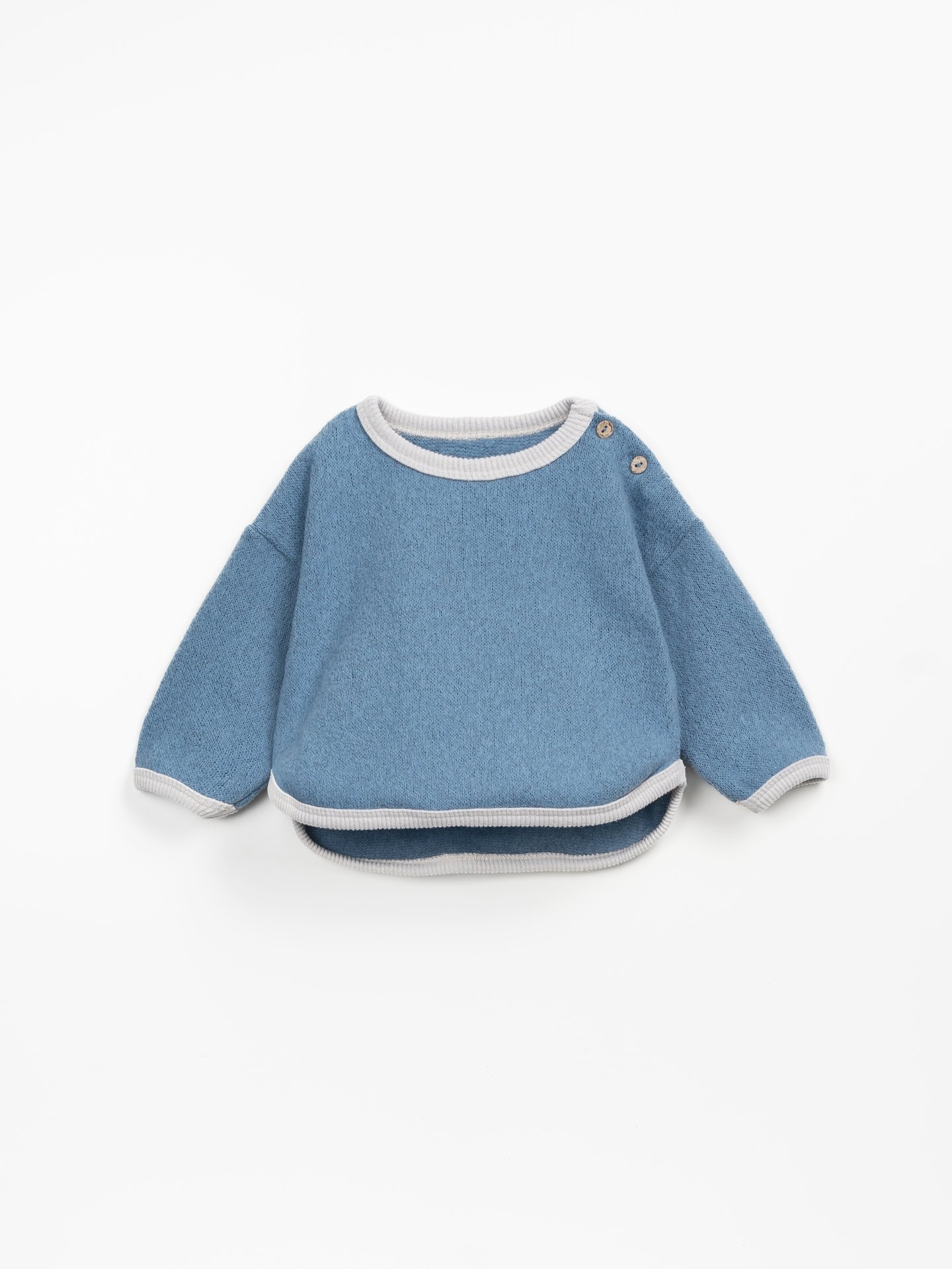 Camisola de malha com fibras recicladas