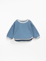 Camisola de malha com fibras recicladas