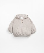 Jersey sweater with kangaroo pocket | Wooden Memories