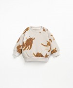 Printed sweater naturally dyed | Wooden Memories