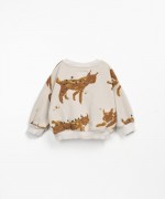 Printed sweater naturally dyed | Wooden Memories