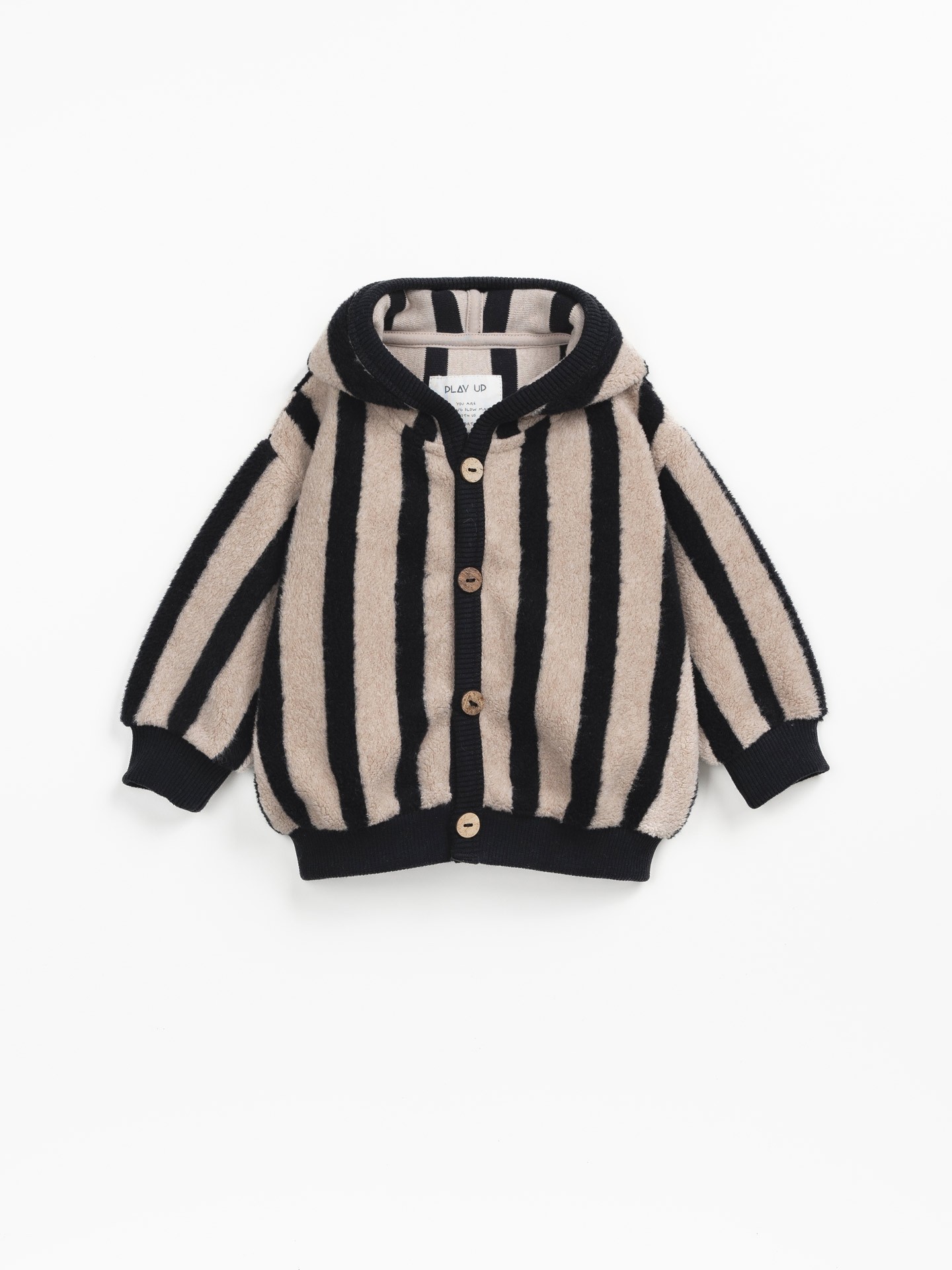 Casaco com mistura de algodão e poliéster reciclado