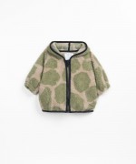 Printed plush coat | Wooden Memories