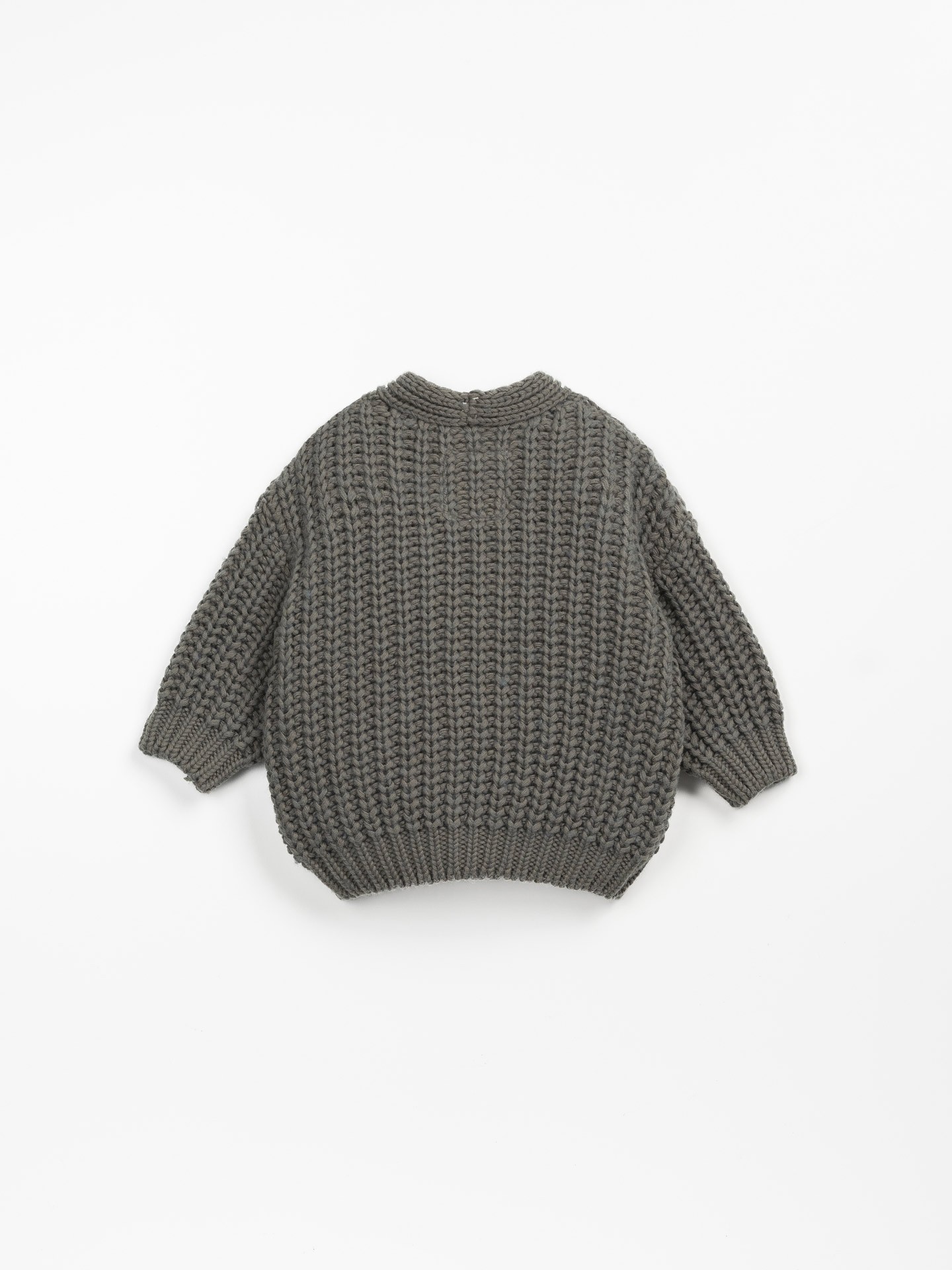 Casaco tricot com mistura de algodão e lã