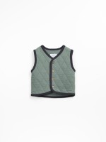 Colete acolchoado com fibras recicladas