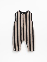 Mono de punto peluche con rayas