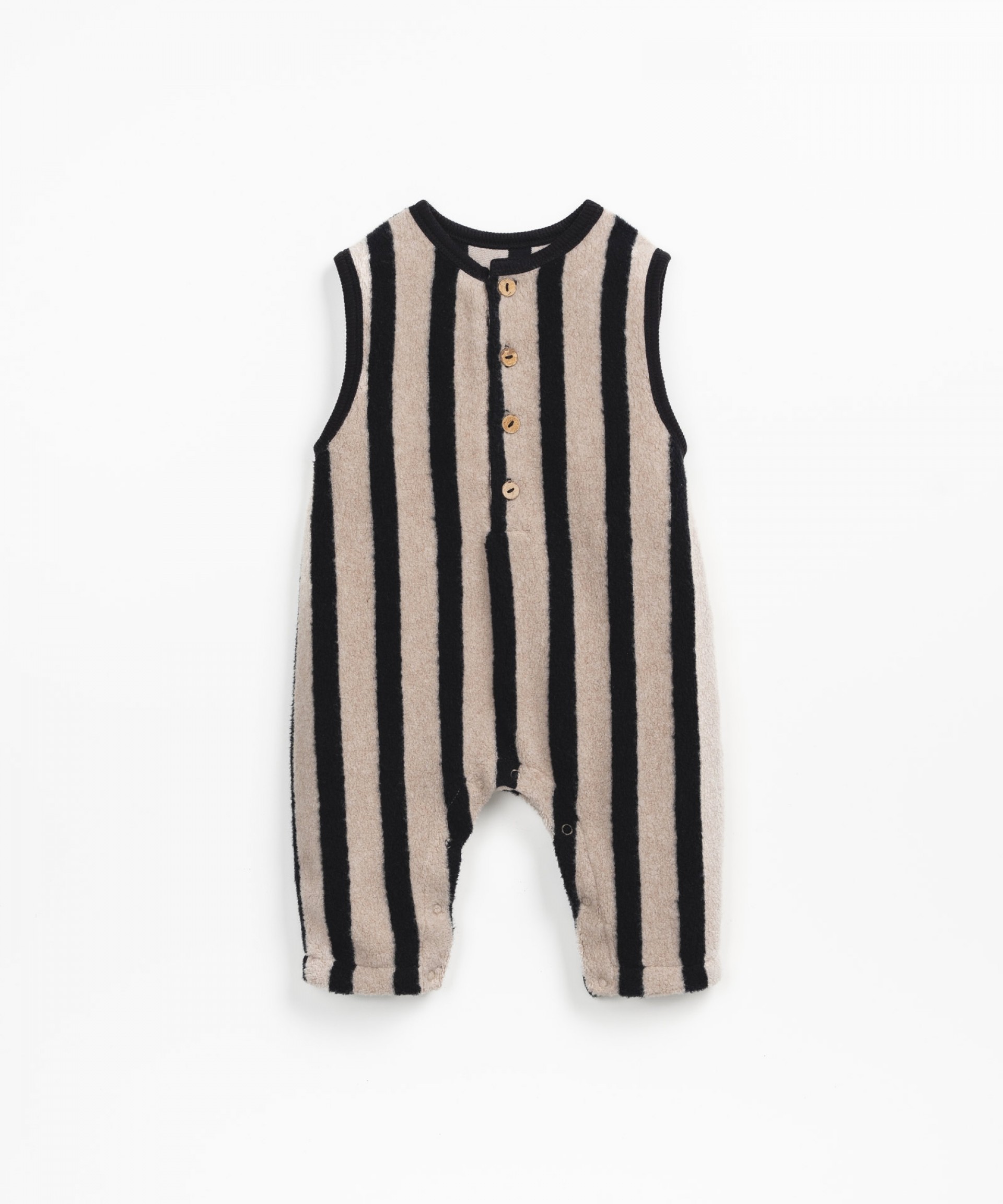 Sleeveless plush jumpsuit | Wooden Memories