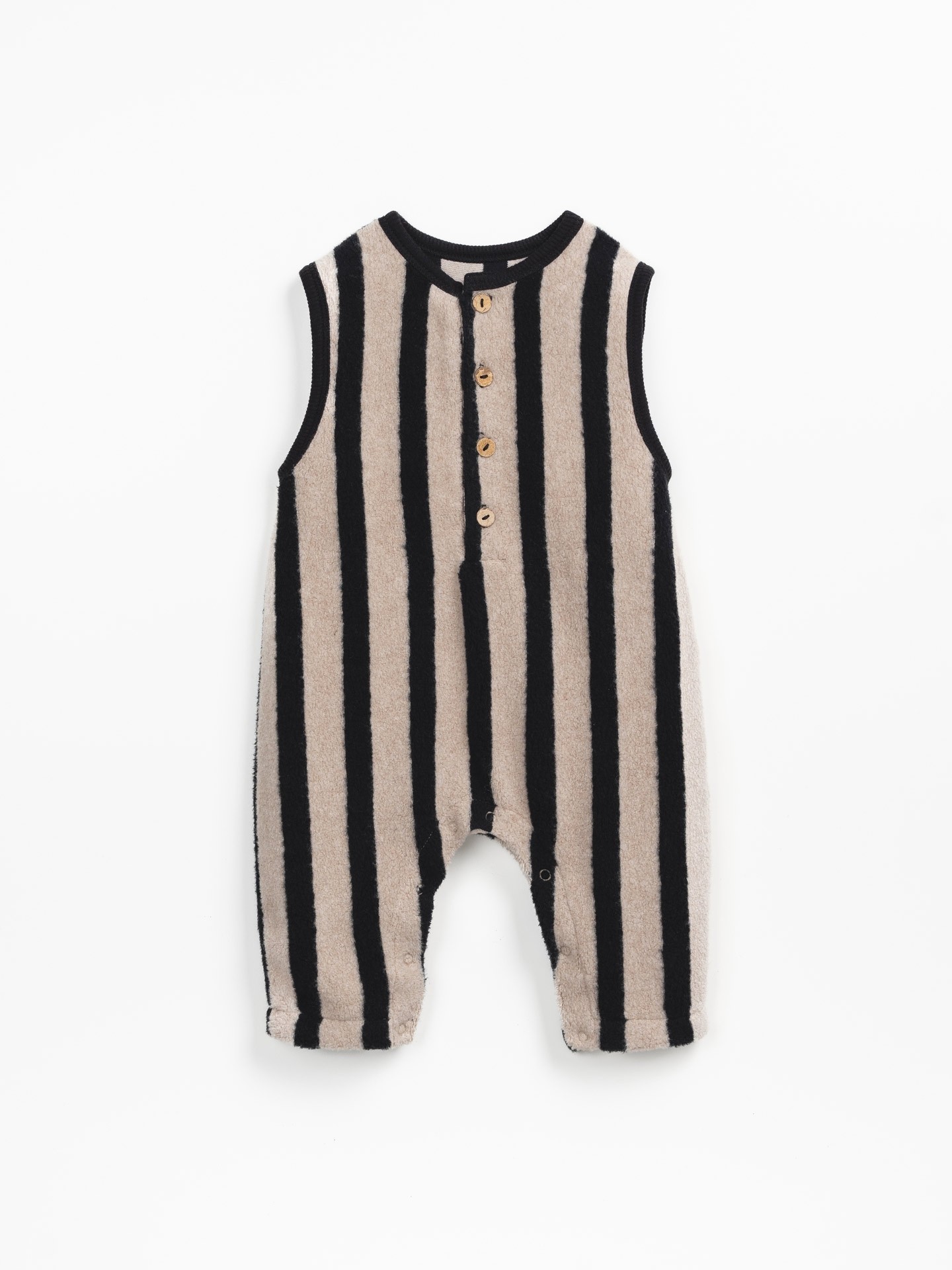 Mono de punto peluche con rayas