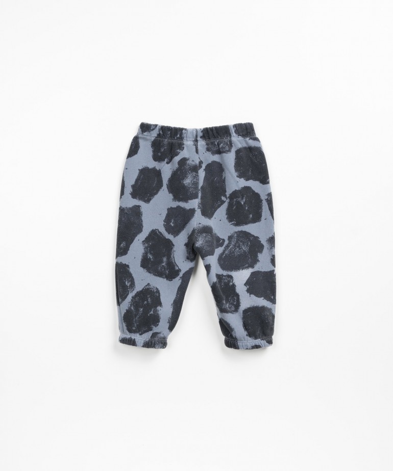 Pantaloni di maglina misto cotone biologico e cotone