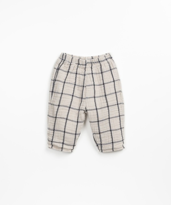 Cal�a com mistura de algod�o org�nico e algod�o reciclado