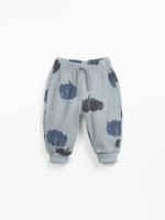 Jersey pants with print