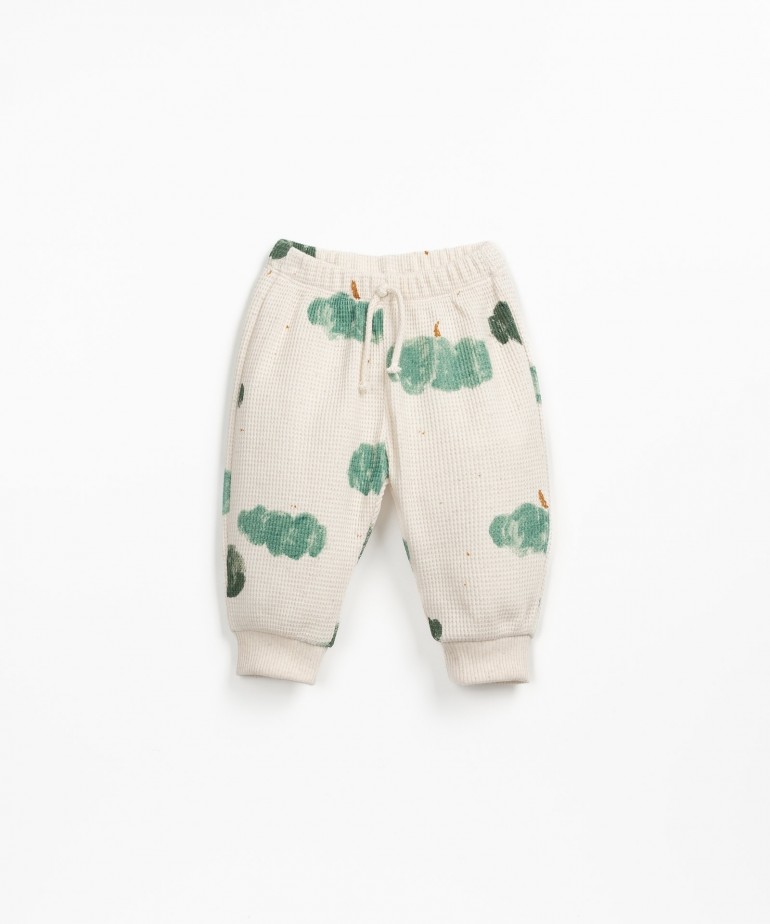 Pantaln de punto con estampado