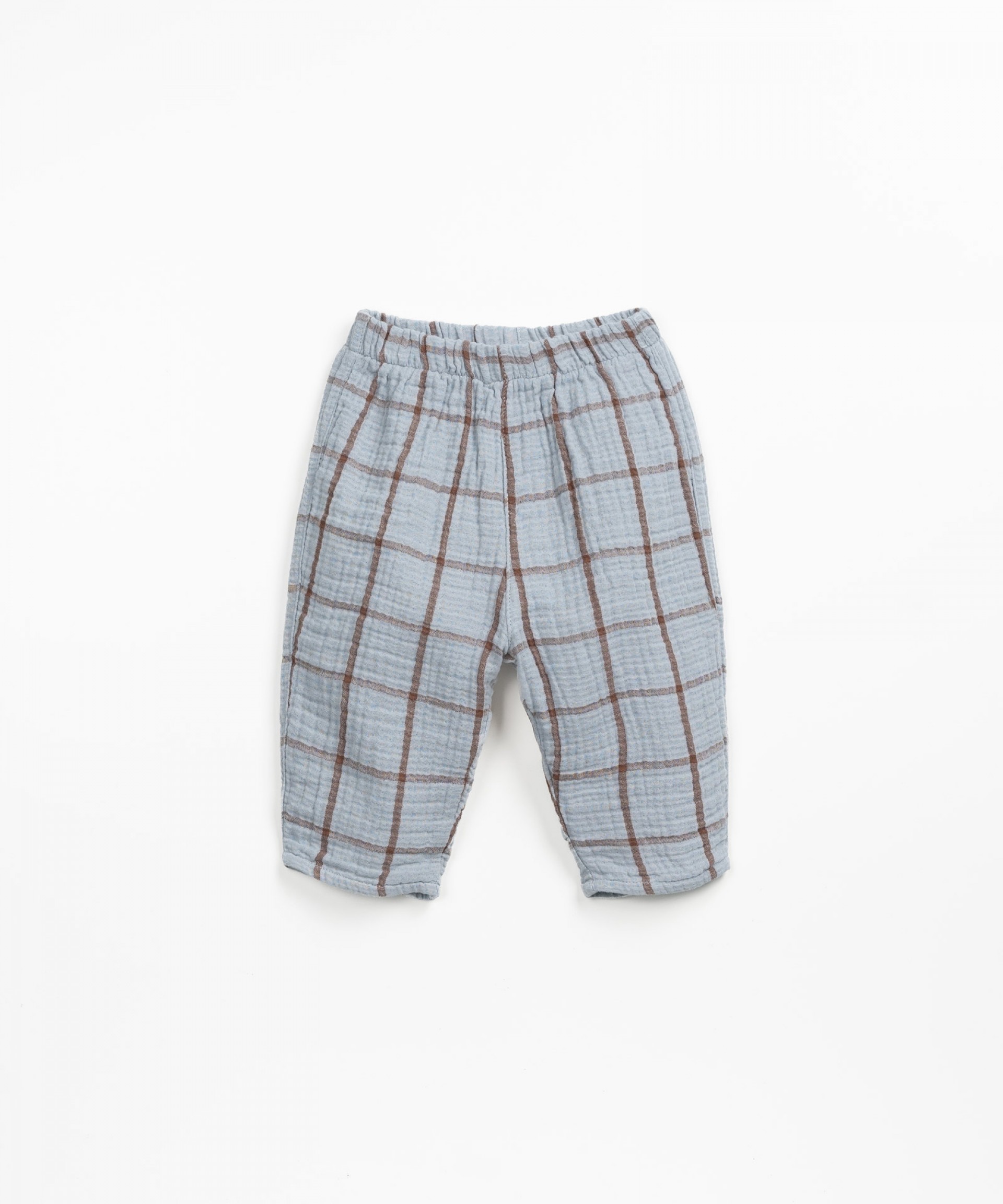 Pantaloni in tessuto con motivo a quadri | Wooden Memories