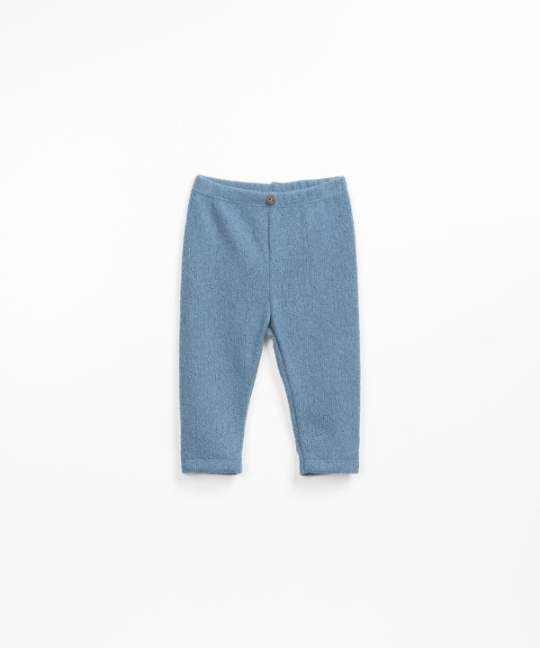 Jersey leggings in recycled fibers