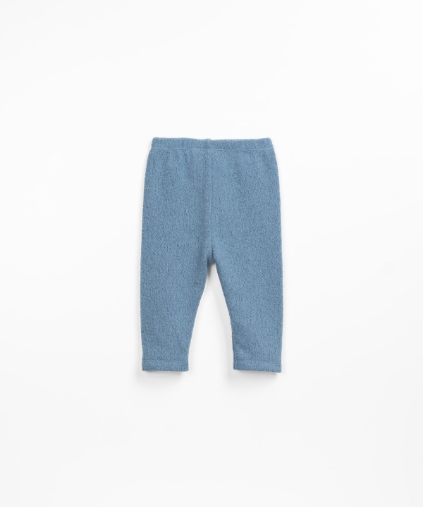 Jersey leggings in recycled fibers