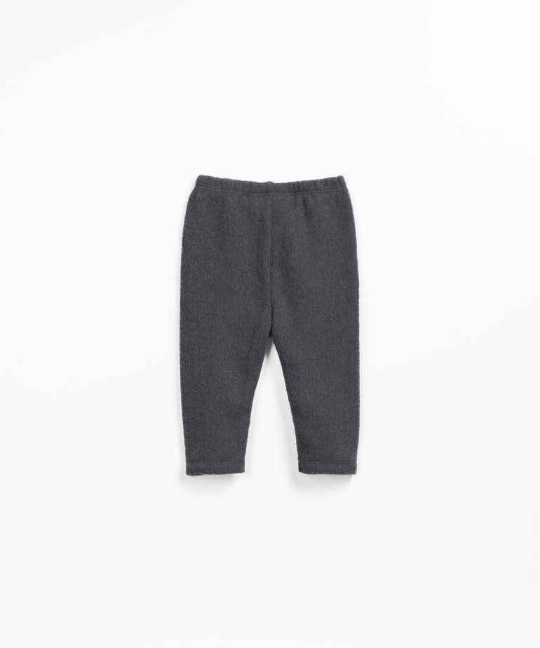 Leggings in maglia con fibre riciclate