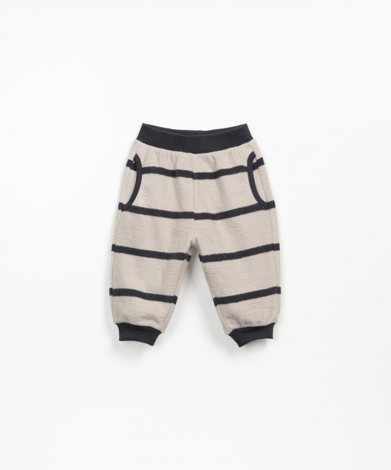 Striped leggings with pockets