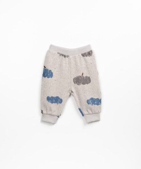 Leggings with cloud print