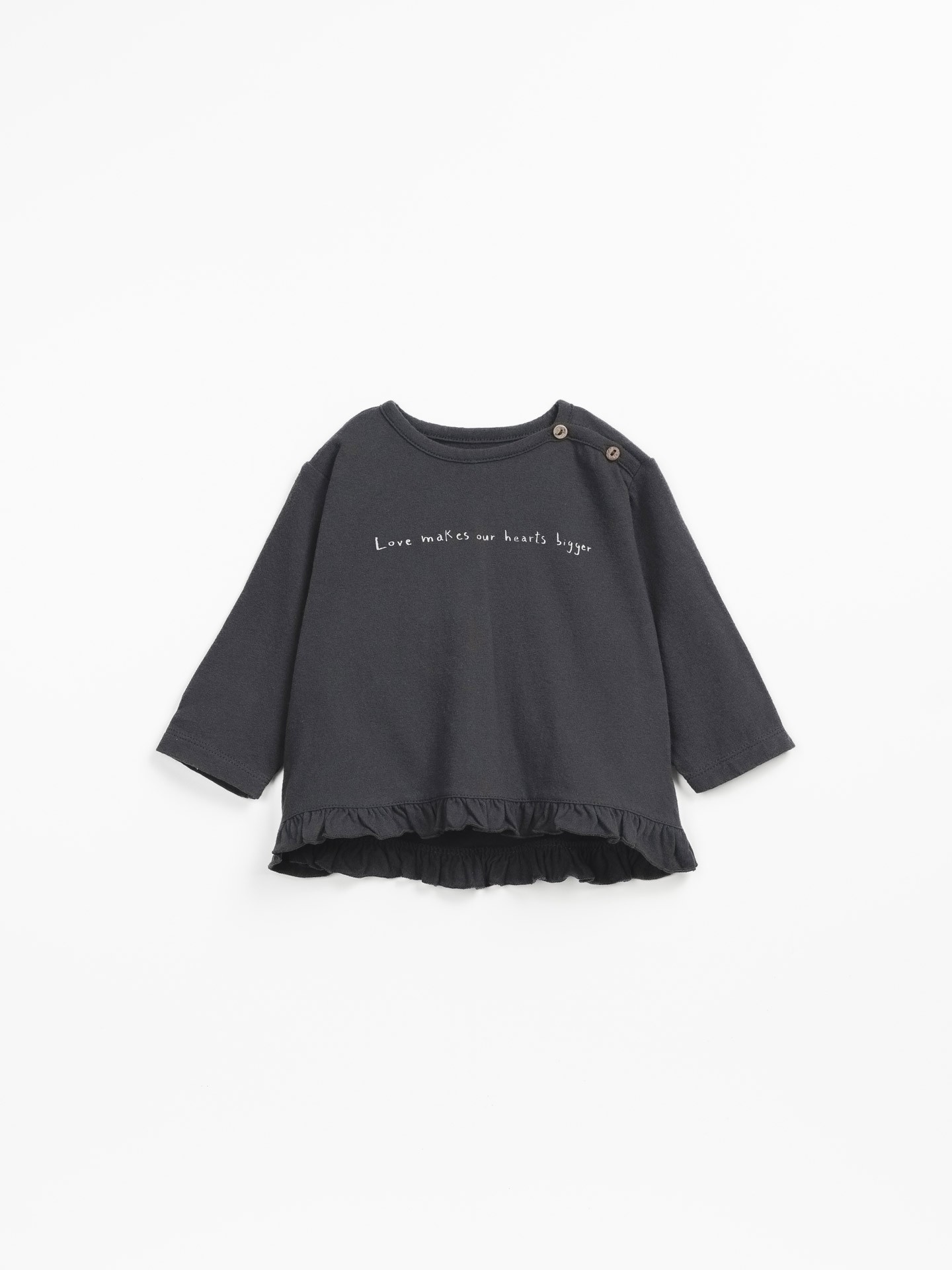 T-shirt with phrase on the front