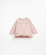 T-shirt with frill insert on the bottom | Wooden Memories