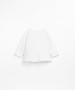 T-shirt with frill insert on the bottom | Wooden Memories