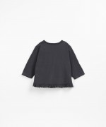 T-shirt with frill insert on the bottom | Wooden Memories