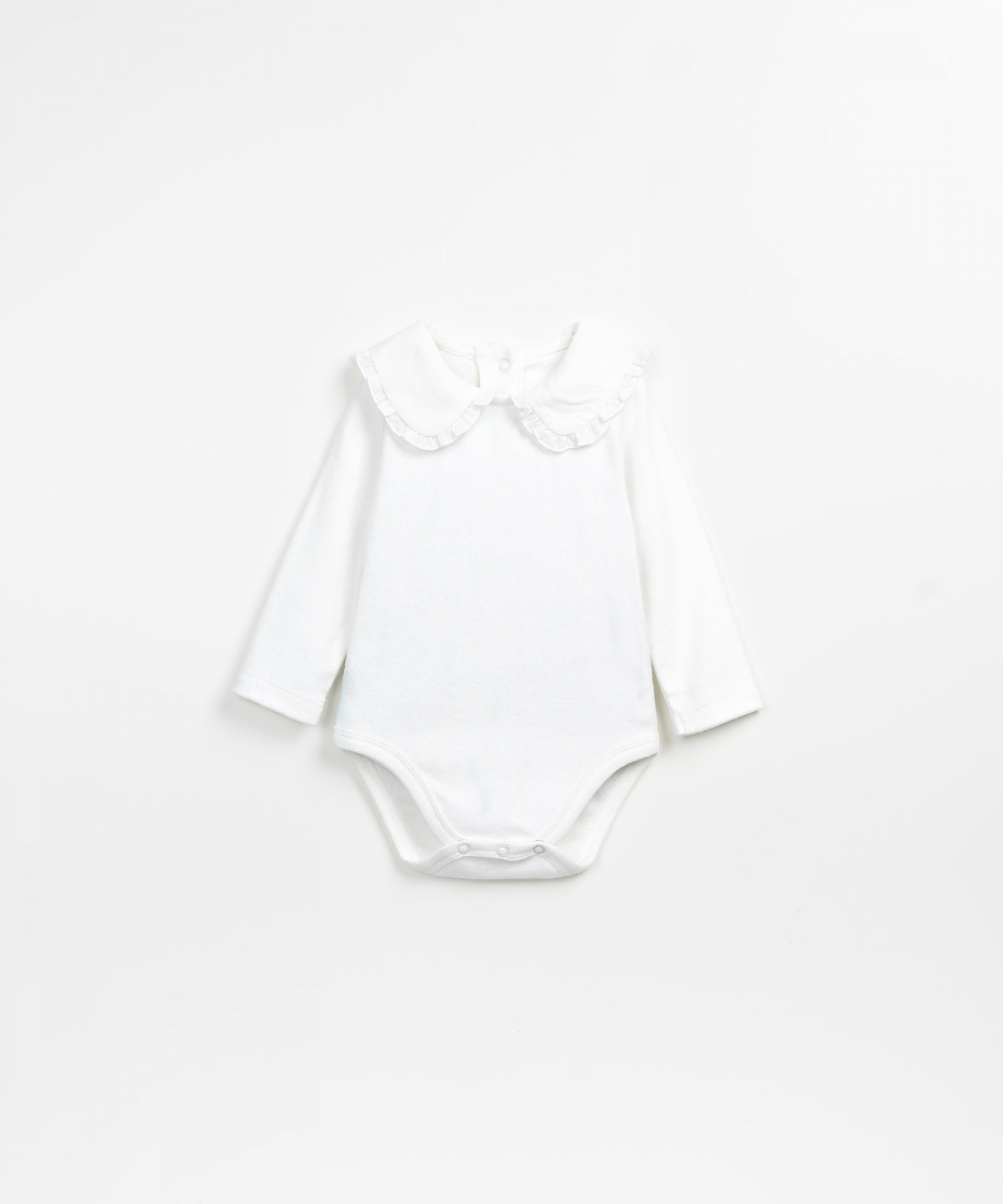 Bodysuit with cloth collar | Wooden Memories