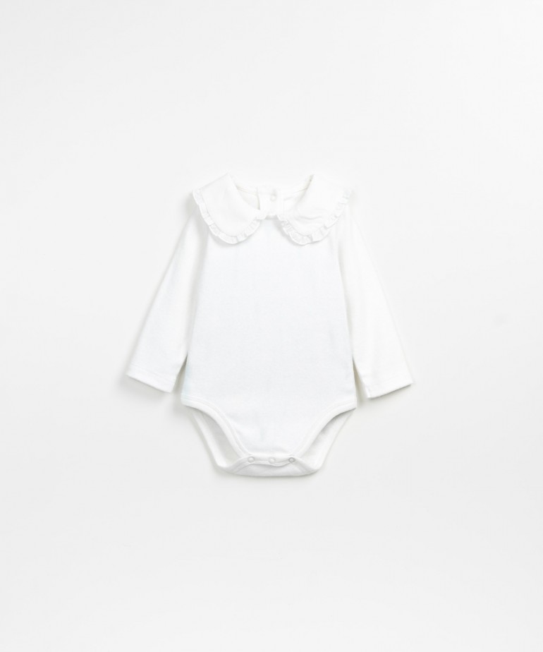 Bodysuit in organic cotton and recycled cotton