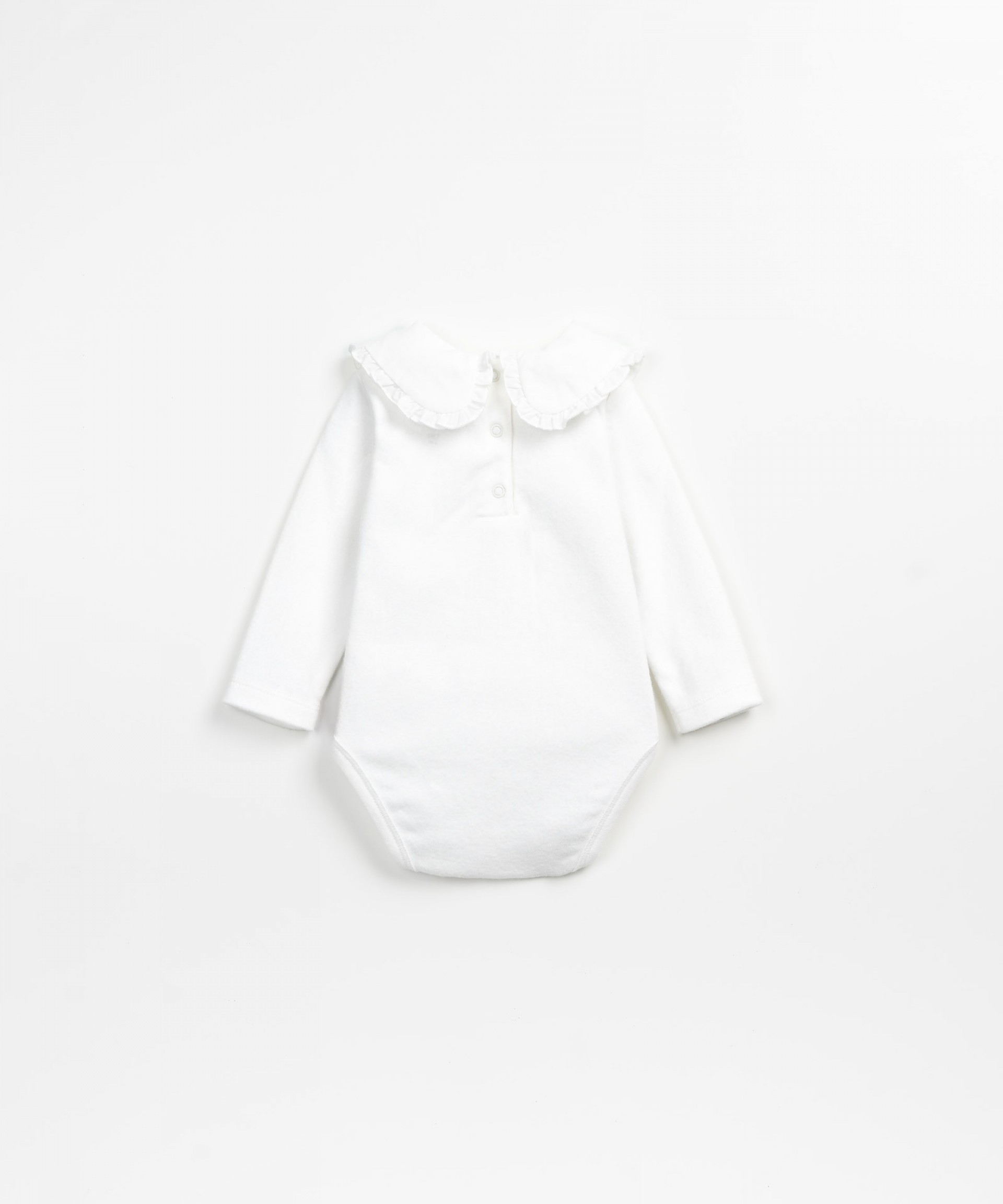 Bodysuit with cloth collar | Wooden Memories