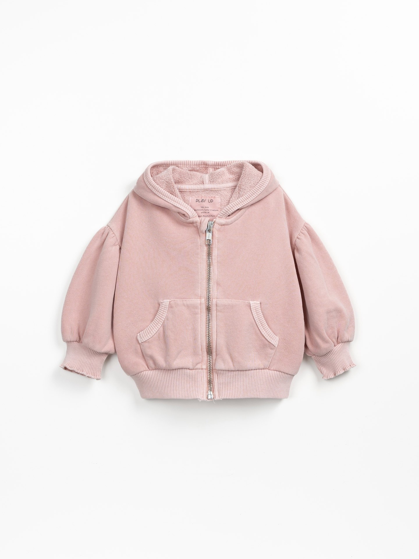 Veste en maille à capuche