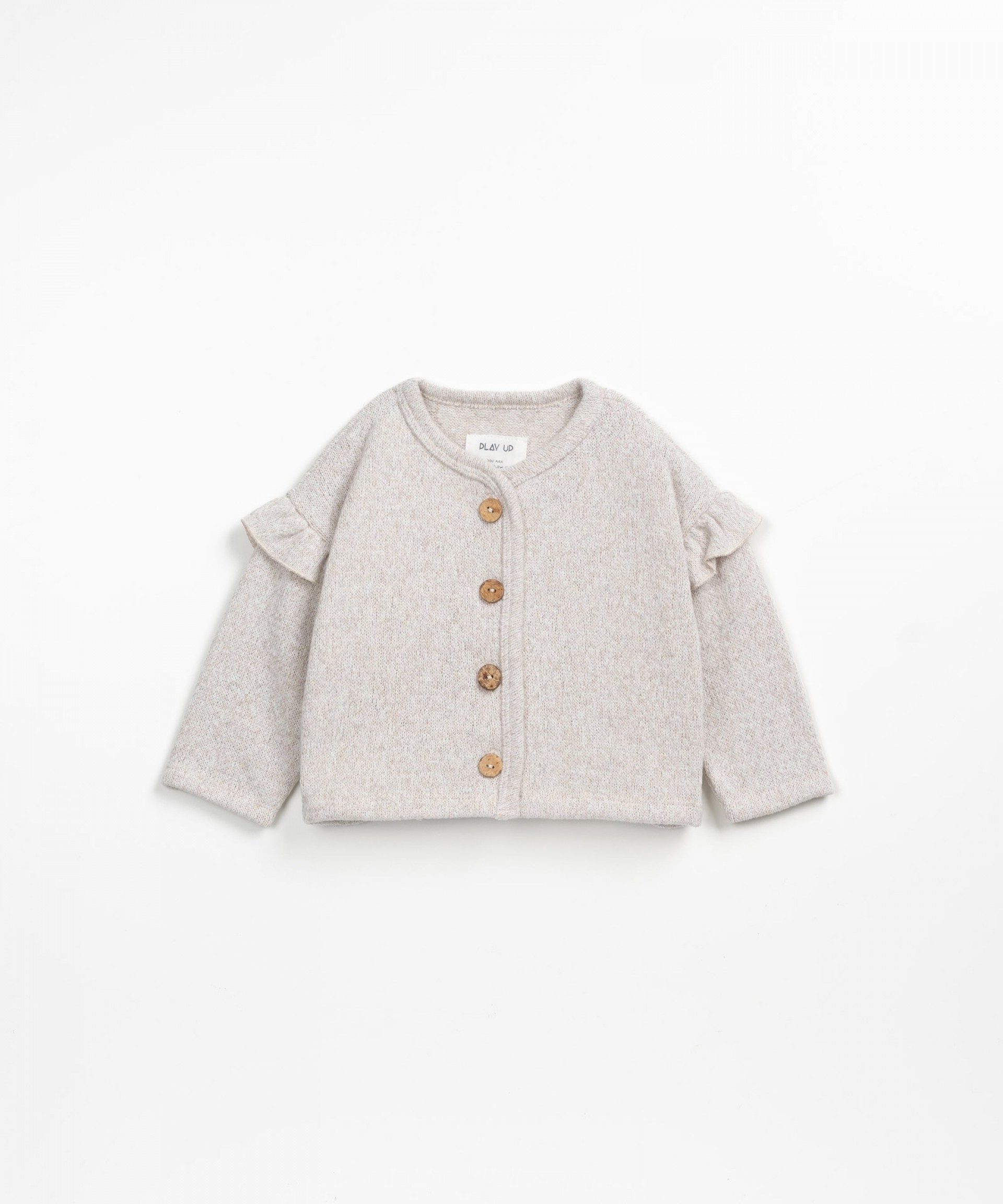 Jersey cardigan in recycled fibers | Wooden Memories