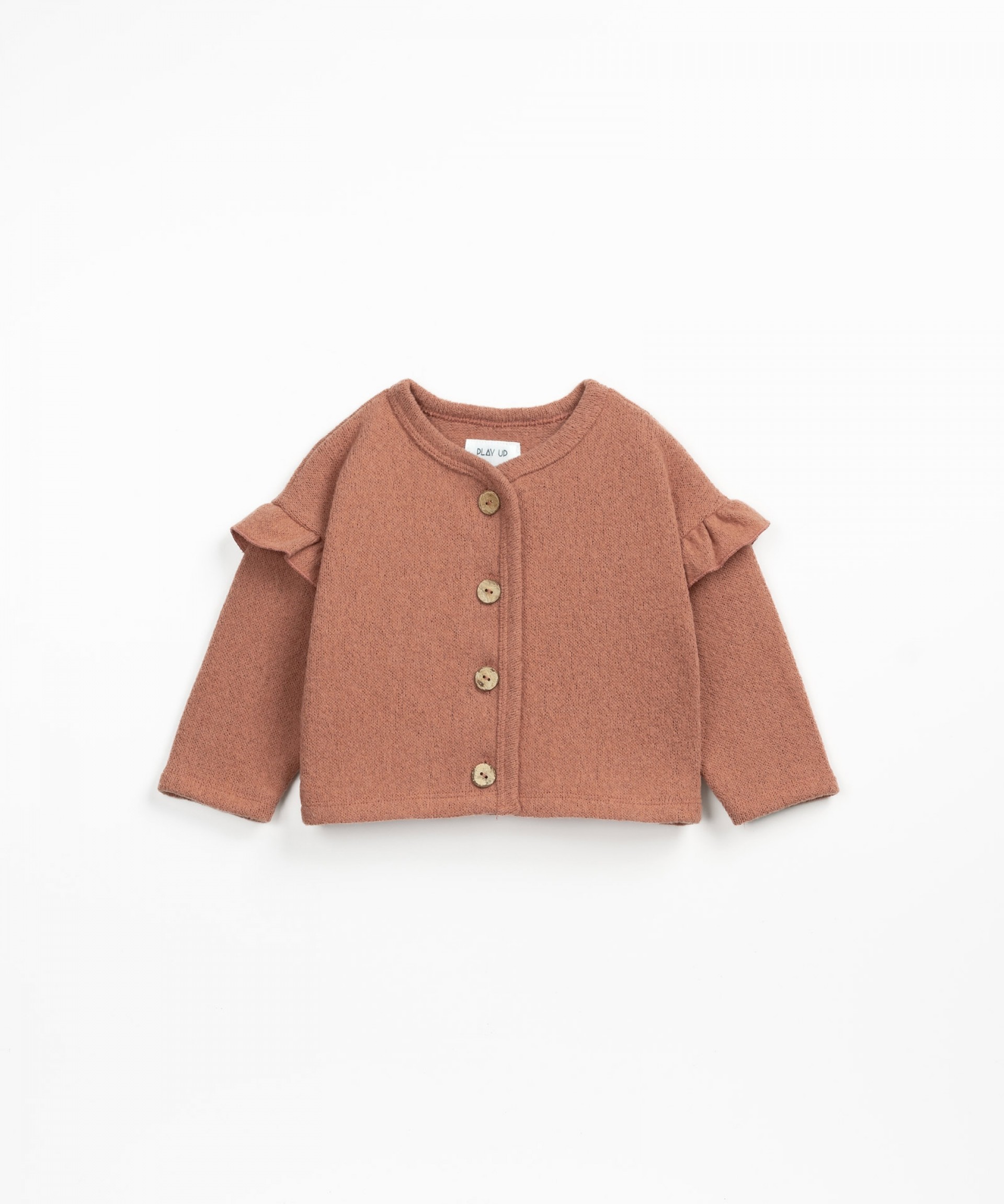 Jersey cardigan in recycled fibers | Wooden Memories