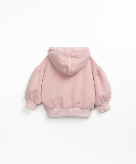 Veste en maille à capuche