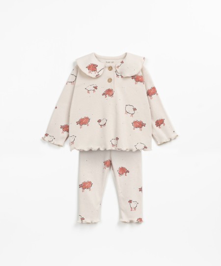 Pyjama avec imprim� de moutons