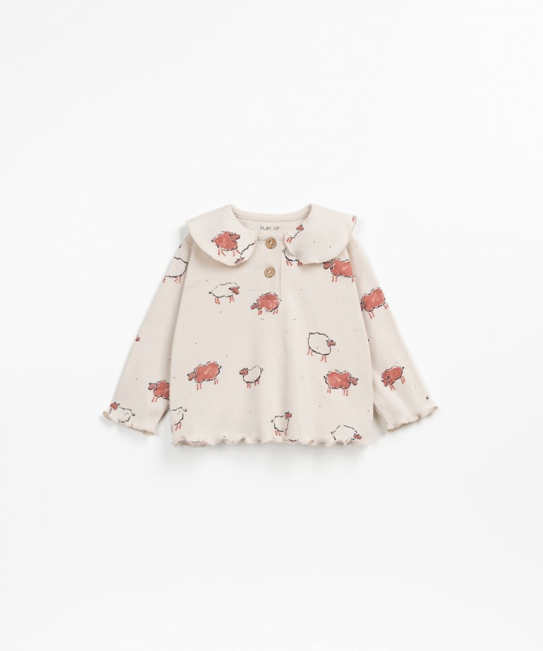 Pigiama con stampa a pecore