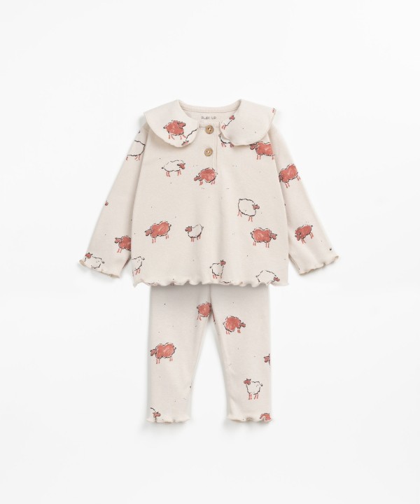 Pyjama avec imprim� de moutons