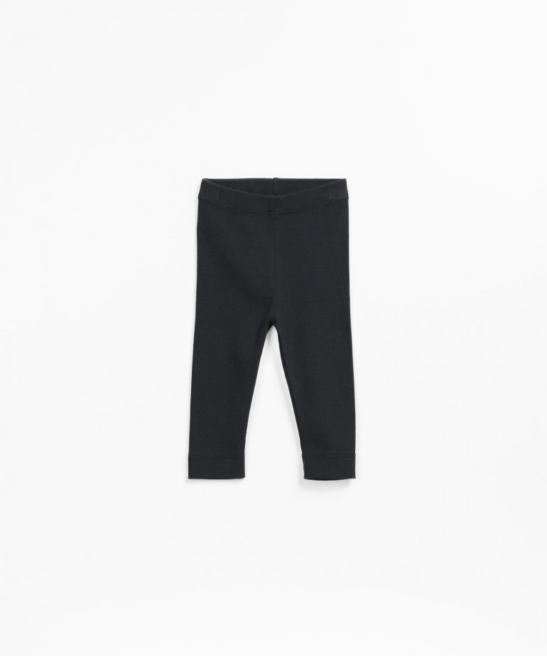 Leggings in a mixture of organic cotton and recycled cotton