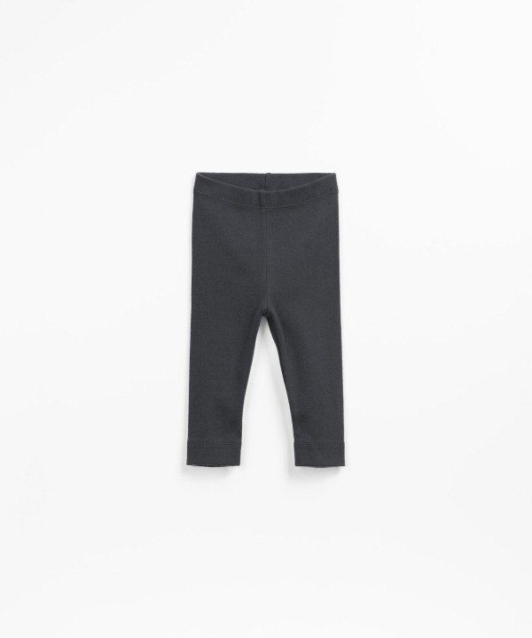 Leggings in a mixture of organic cotton and recycled cotton