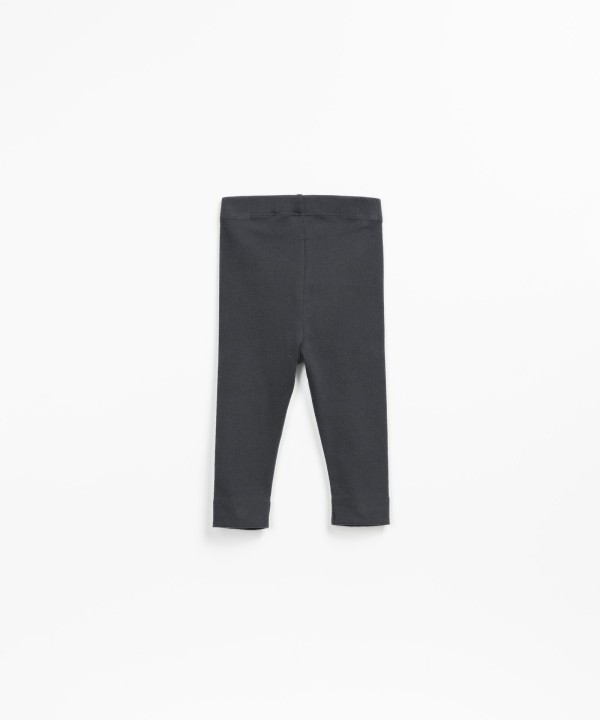 Leggings in a mixture of organic cotton and recycled cotton