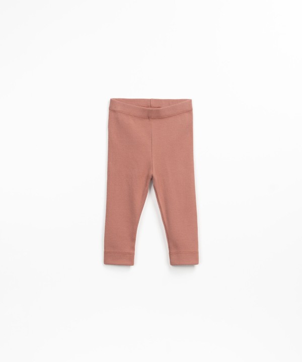 Leggings in a mixture of organic cotton and recycled cotton