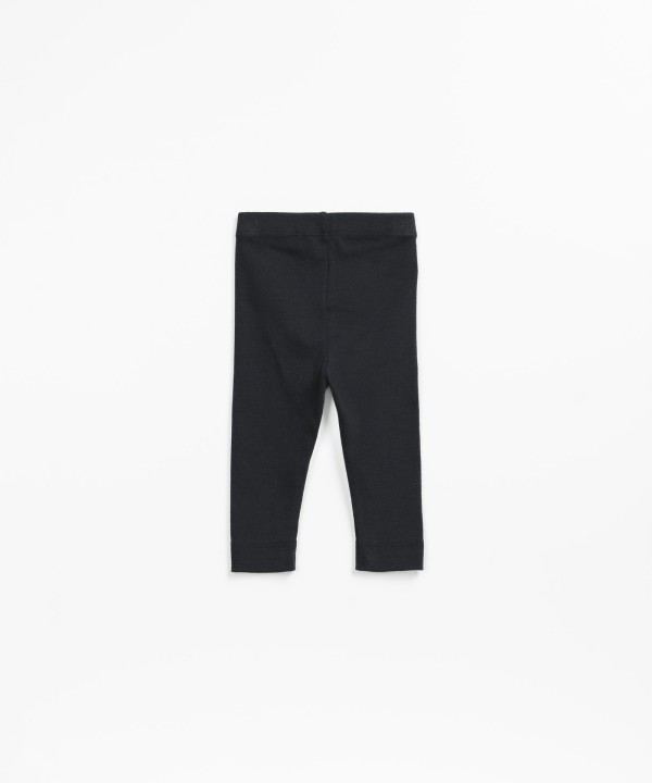 Leggings in a mixture of organic cotton and recycled cotton