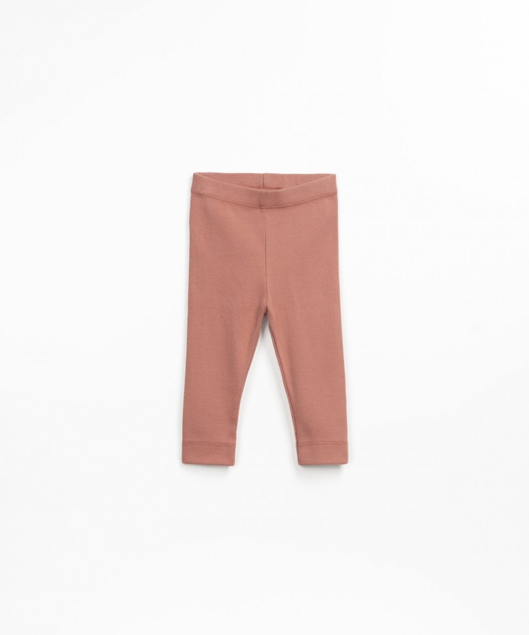 Leggings in a mixture of organic cotton and recycled cotton