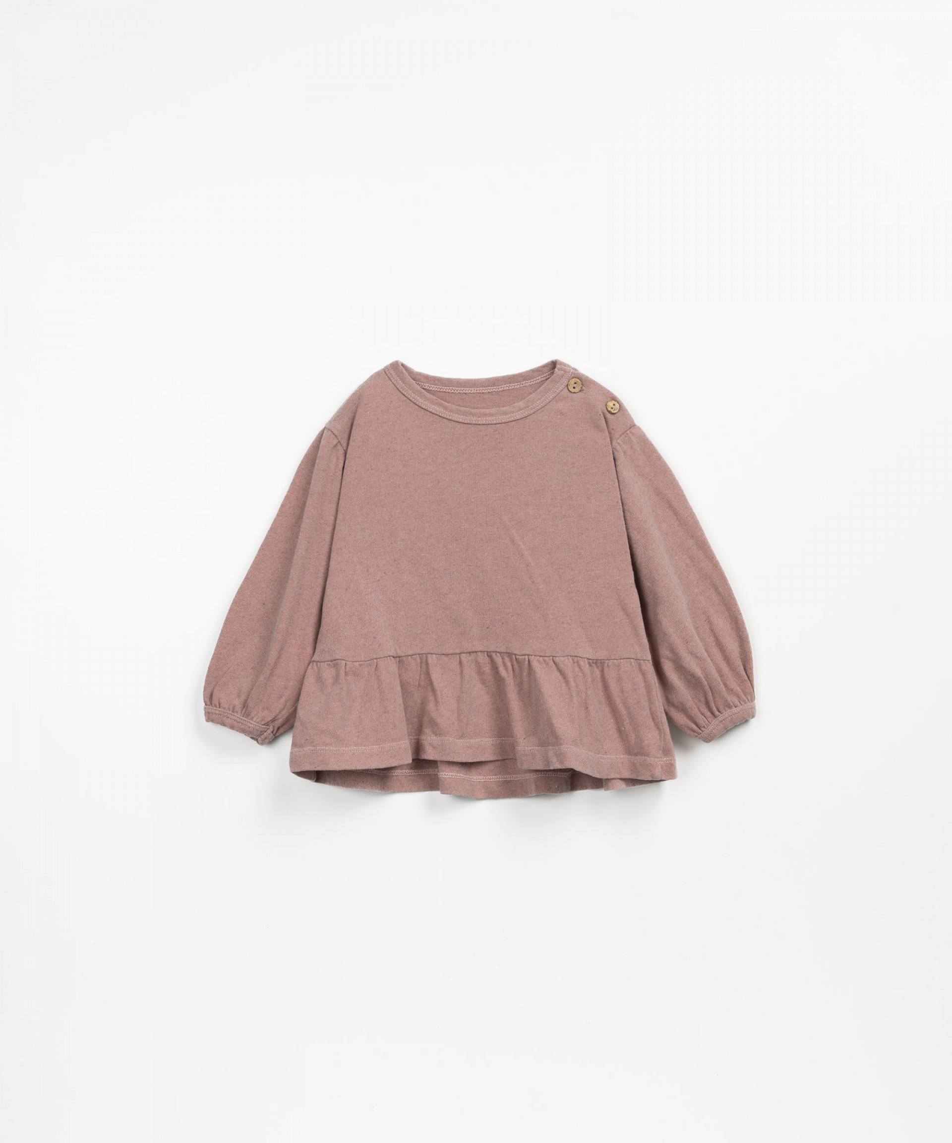 T-shirt with shoulder opening | Wooden Memories