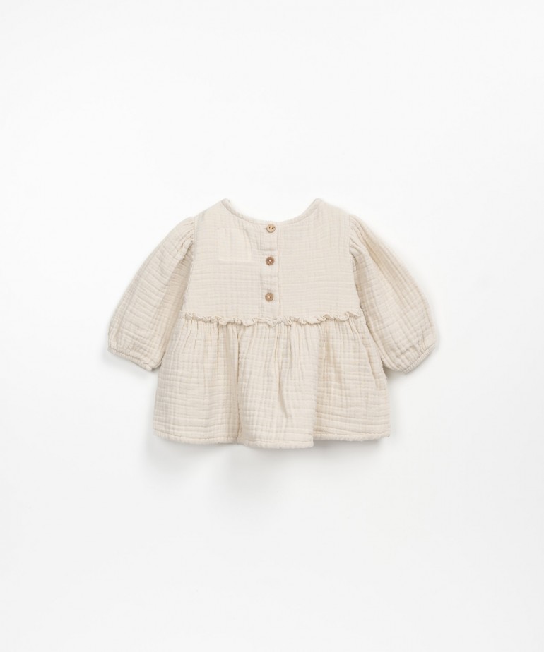 Woven tunic in organic cotton