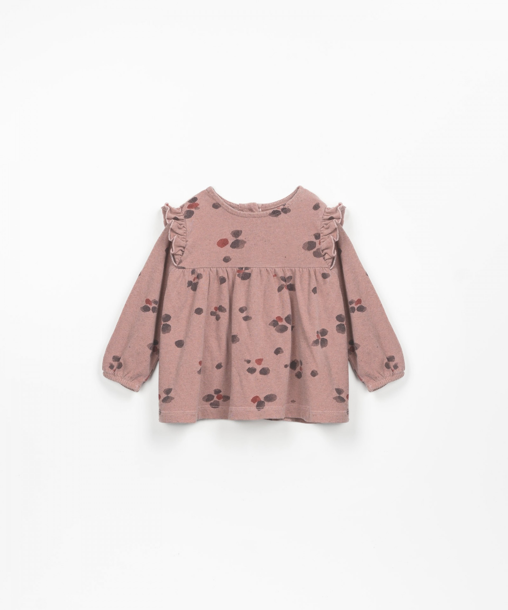 Blusa con estampado de manchas de flor  | Wooden Memories