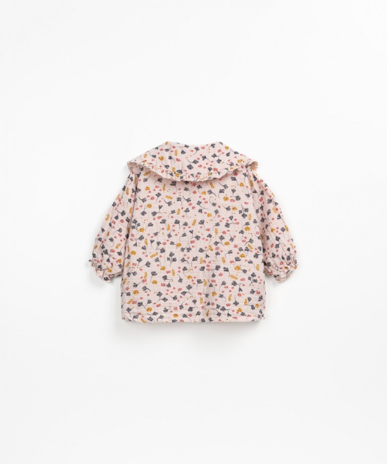 Tunica in tessuto con colletto