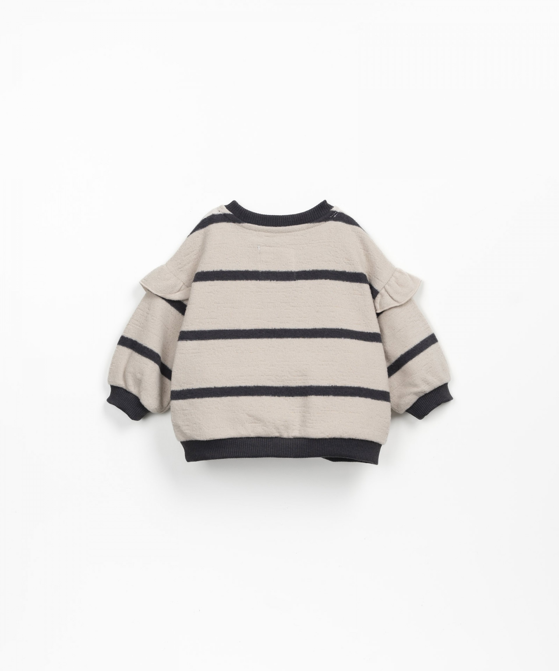 Striped sweater with carding on the inside | Wooden Memories