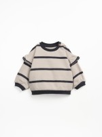 Sweater with frill on the shoulder