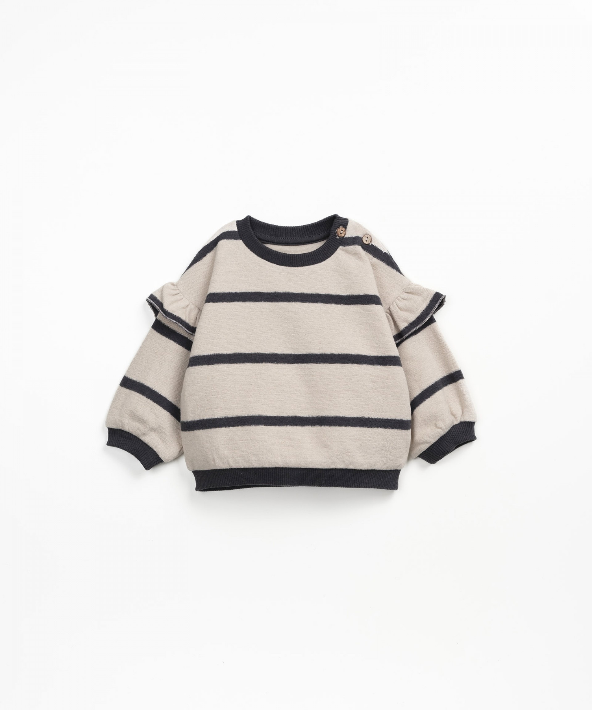 Striped sweater with carding on the inside | Wooden Memories